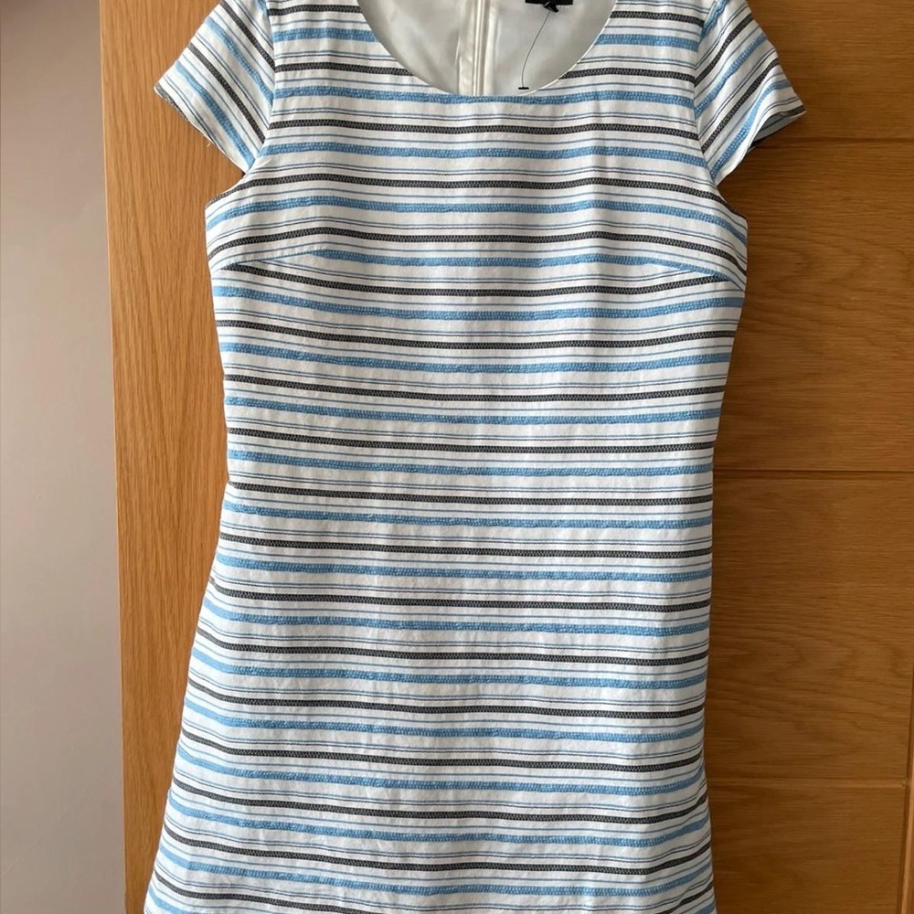 Next Blue and White Striped Dress